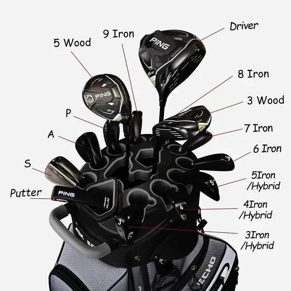Golf T-Lock 14-Way Cart Bag – Quiet, Stable & Spacious