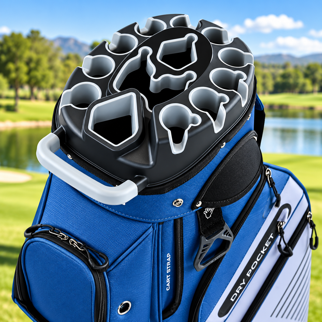 🔥T-Lock Golf Cart Bag with 14 Way Organizer Divider Top