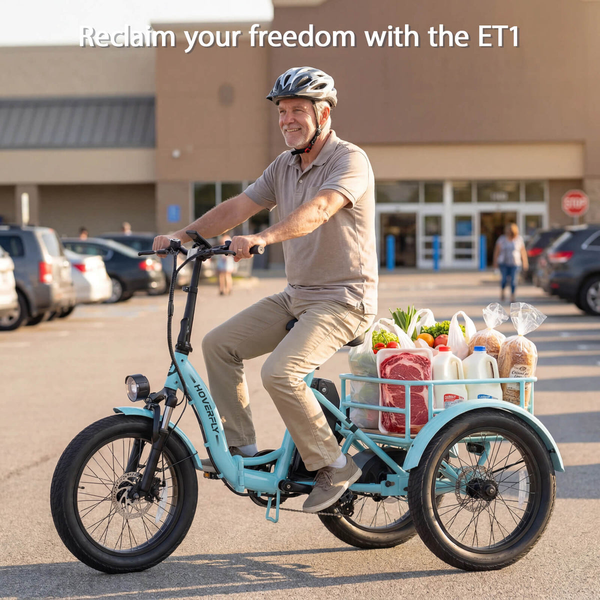Hoverfly® ET1 Folding Electric Trike 15.5mph | 61 Miles Max Range ((👻Halloween Sale))